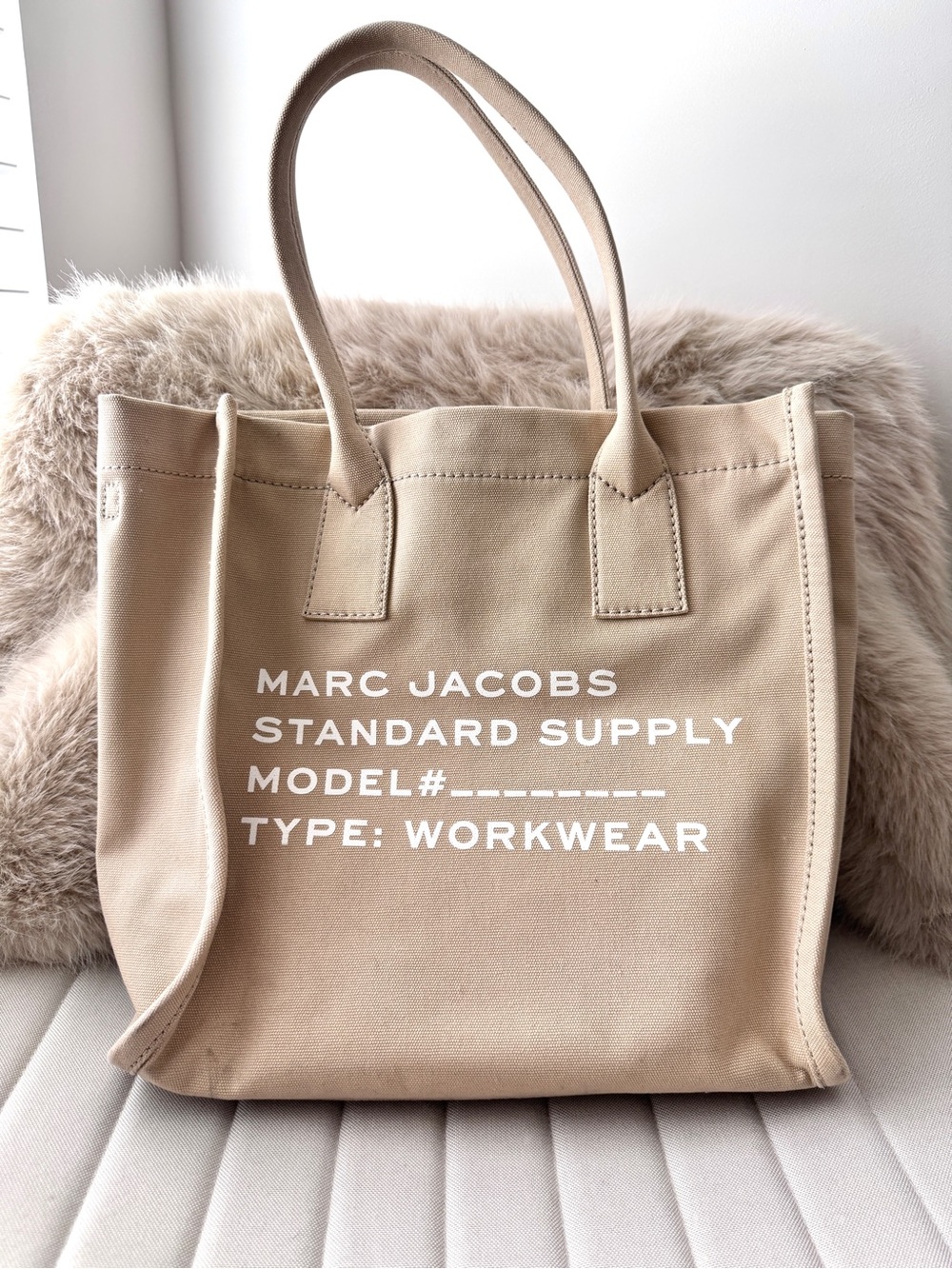 Marc Jacobs Beige Canvas Tote Bag - Standard Supply Workwear